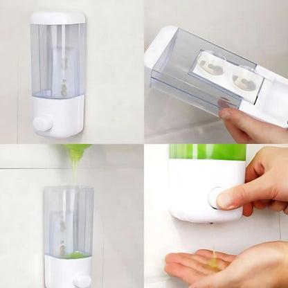 Dispensador De Jabon Shampoo Gel Alcohol Cocina Baño Blanco