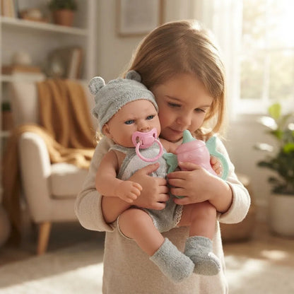 Muñeco Bebé Realista Bañable Goma 40cm Ropa Accesorios