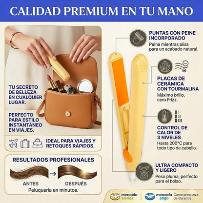 Mini Plancha Pelo Profesional Portatil 160c Variedad Colores Colores Segun Stock