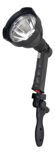 Linterna Recargable Usb Tripode Camping Caza 2000 Lm 10w Blanco Negro