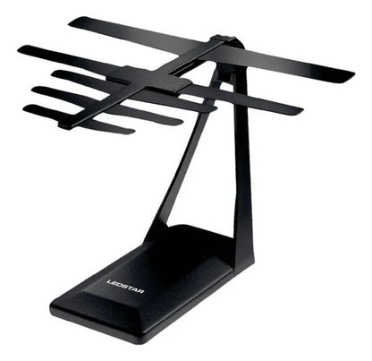 Antenas Interior Tv Digitales Señal Abierta Hdtv Canal 10 Db Negro