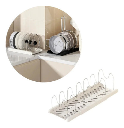 Organizador De Ollas Sartenes Tapas Extensible Cocina Aleatorio