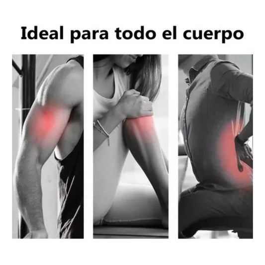 Masajeador Inalambrico Martillo De Masajes 4 Cabezales