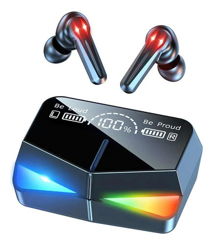 Auriculares Inalambricos Bluetooth 5.3 Rgb Gamer Ios Android Negro