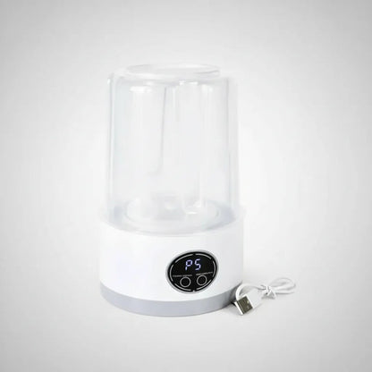 Mini Lavarropas Lavadora Portátil Recargable 1l Compacta Usb Blanco