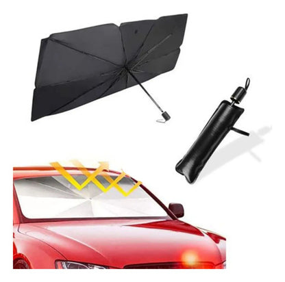 Parasol Parabrisas Forma De Paraguas Para Auto