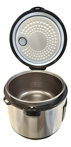 Olla Arrocera Electrica Antiadherente 2 Litros 400w Gris 50/60