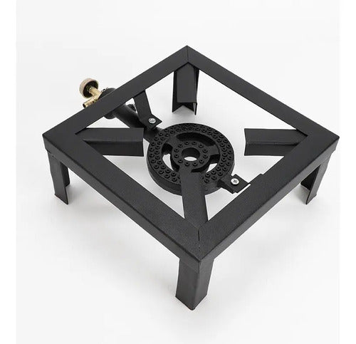 Anafe Simple A Gas Quemador Hornalla Portatil Camping Marca Genérica Negro