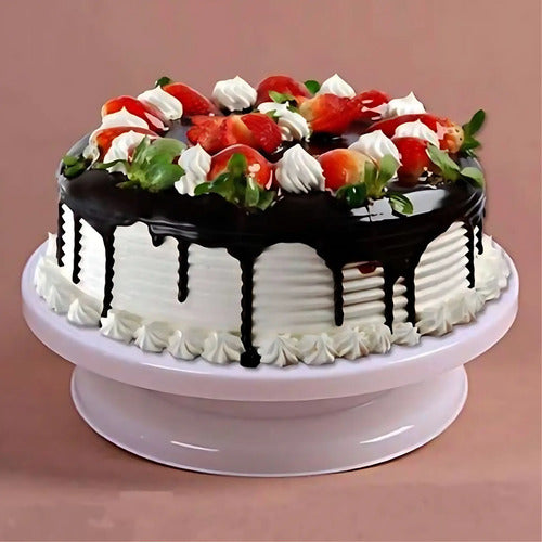 Base Giratoria Tortas Reposteria Decoracion De Torta 27cm Blanco