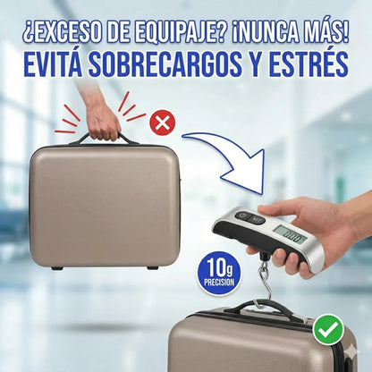 Balanza Digital Portatil 50kg Valija Precision Lcd Multiuso Blanco 50 Kg