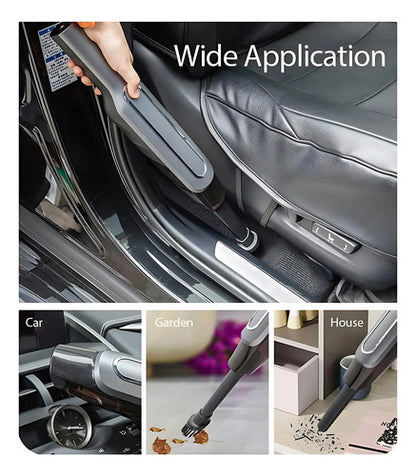 Aspiradora Mini Inalambrica Portatil Recargable Auto Hogar Negro