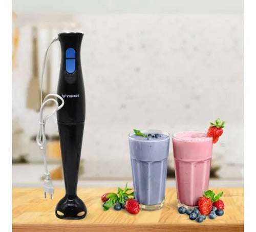Mixer Licuadora Batidora Mano Mixer Multiuso 2 Velocidades Negro
