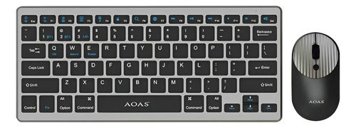 Combo Teclado Y Mouse Inalambrico Con Bluetooth Recargable Aleatorio