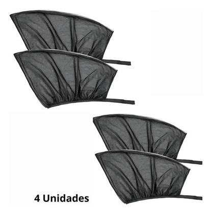 X4 Parasol Auto Cortina Para Ventanillas Laterales