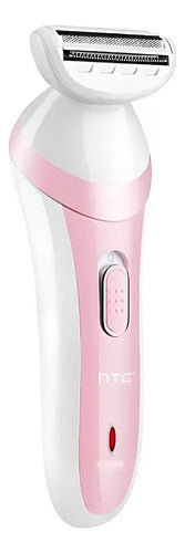 Depiladora Inalambrica Mujer Afeitadora Recargable Rosa Con Blanco