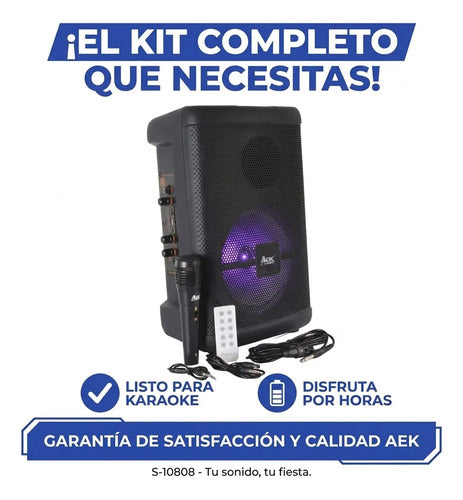 Parlante Inalambrico Bluetooth Ios Android Microfono 15 W Negro