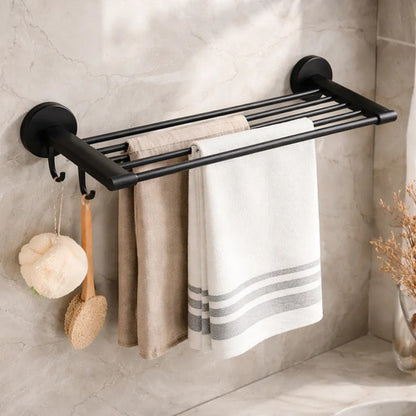 Toallero Colgante Para Baño 48x24cm Negro Y Blanco