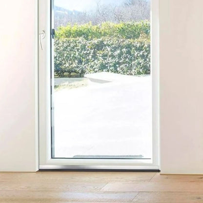 X2 Burlete Zocalo Puerta Casa Tope Proteccion Insectos Plateado Con Negro Liso