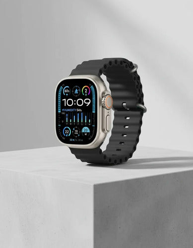 Smartwatch T20 Ultra 4 Mallas Llamada Bluetooth Notificacion Plateado Deportiva Perforada / Sport Negro