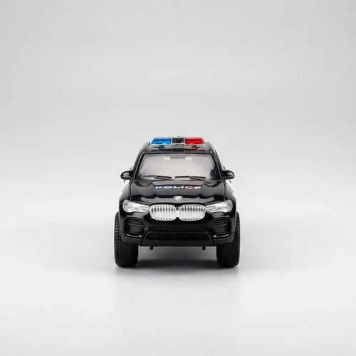 Set X12 Autos Policía En Miniatura Aluminio Puertas Metal Policía