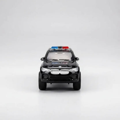 Set X12 Autos Policía En Miniatura Aluminio Puertas Metal Policía