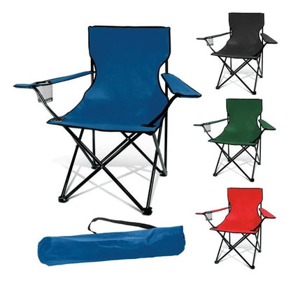 Silla Plegable Camping Jardin Playa Apoyabrazos Portavaso