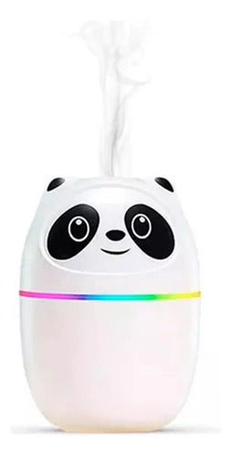 Humidificador Ultrasónico Aromatizador Panda Usb Color Blanco