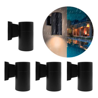 Set X4 Foco Pared Aplique Exterior Lampara Unidireccional