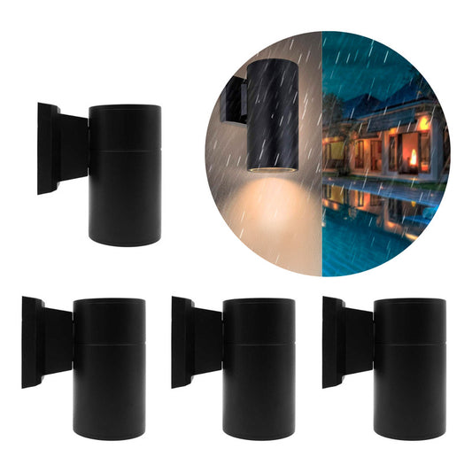 Set X4 Foco Pared Aplique Exterior Lampara Unidireccional