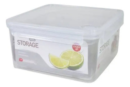 Set Recipientes Hermeticos Plasticos X4 Cocina Blanco