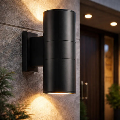 Set X2 Aplique Pared Exterior Luminaria Foco Bidireccional