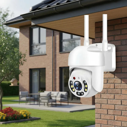 Camara De Seguridad Wifi Vision Nocturna Led 360 Domo 1080hd Blanco