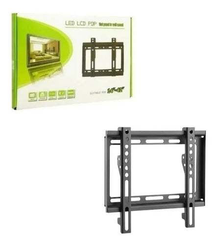 Soporte Smart Tv Led Lcd 14 22 24 28 32 40 42 Reforzado 25kg Negro