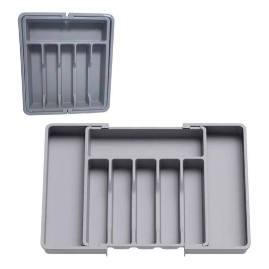Cubiertero De Plastico Extensible 57x38x5cm Organizador