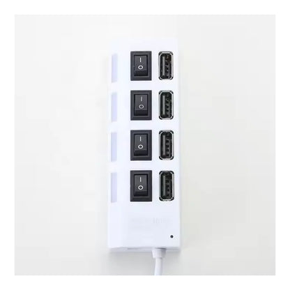 Adaptador Usb Hub 4 Puertos Con Interruptores