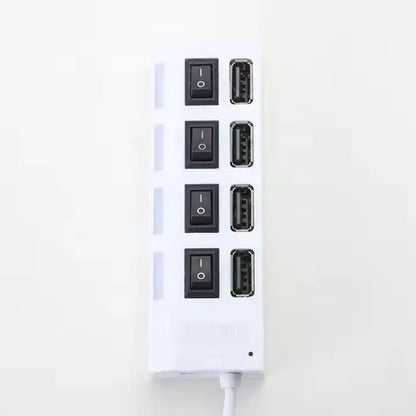 Adaptador Usb Hub 4 Puertos Con Interruptores Aleatorio