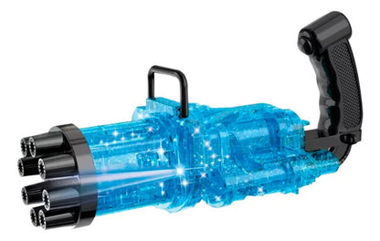 Pistola Lanza Burbujas Automática 8 Agujeros Luces Infantil Aleatorio