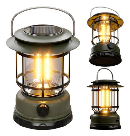 Farol Recargable Foco Solar Camping Linterna Con Cable Usb Varios