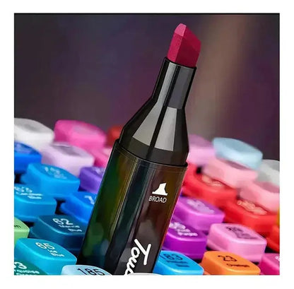 Marcadores Doble Punta 80 Pcs Estuche Colores Touch Veoquiero Negro 80