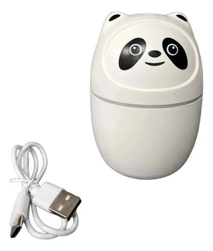 Humidificador Ultrasónico Aromatizador Panda Usb Color Blanco