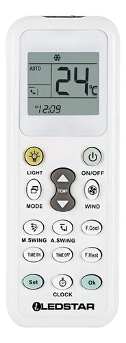 Control Remoto Universal Aire Acondicionado Blanco
