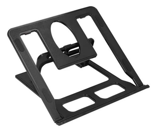 Base Soporte Notebook Tablet Portatil 6 Niveles Plegable Negro