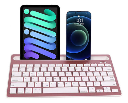 Teclado Bluetooth Portatil Inalambrico Soporte Tablet Celu