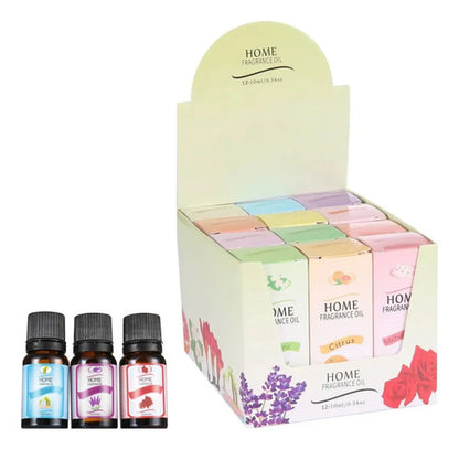 Aceite Esencias Aromaticas Difusor Humificador Pack X12