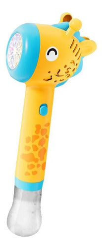 Pistola Lanzador Burbujas Automática Jirafa Luz Led Infantil Aleatorio