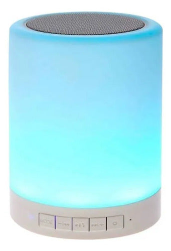 Parlante Bluetooth Táctil Luces Tf Usb Mic Manos Libres Aleatorio