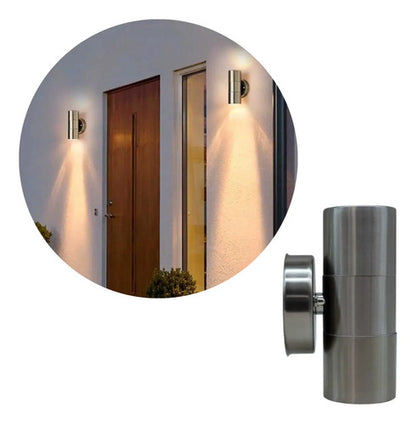 Foco Pared Aplique Exterior Lampara Bidireccional Luminaria