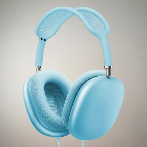Auriculares Cableados Sonido Envolvente Graves Reforzados Celeste