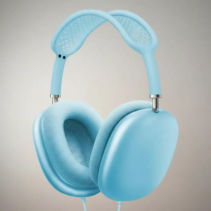 Auriculares Cableados Sonido Envolvente Graves Reforzados Celeste