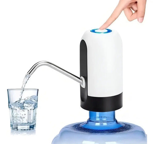 Dispensador De Agua Automático Para Botellon Recargable Color Blanco